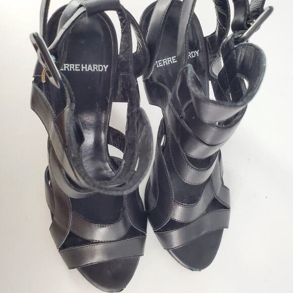 Pierre Hardy Black Strappy Ankle Buckle Heels 36 - Picture 7 of 11